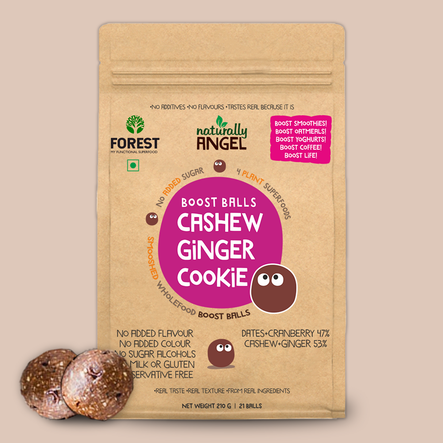 Cashew ginger cookie