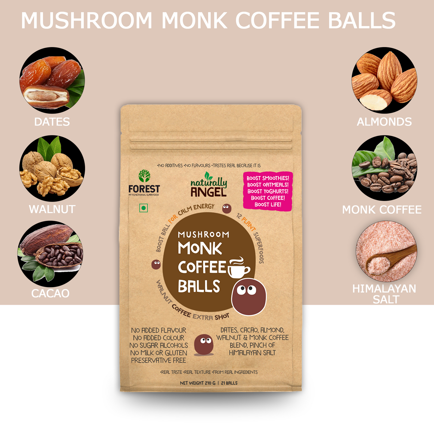 Mushroom Monk Coffee Balls