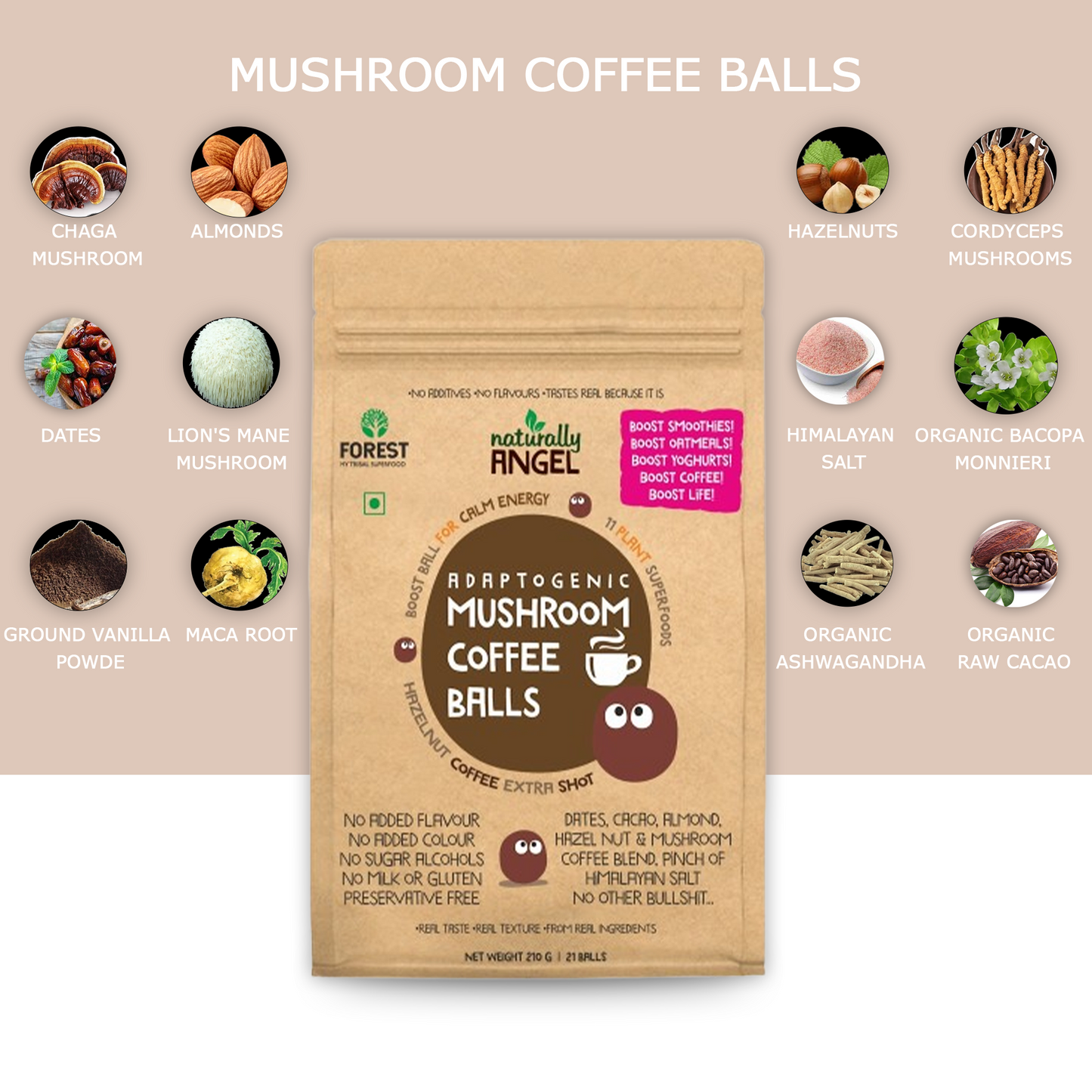 Adaptogenic Mushroom Coffee Balls