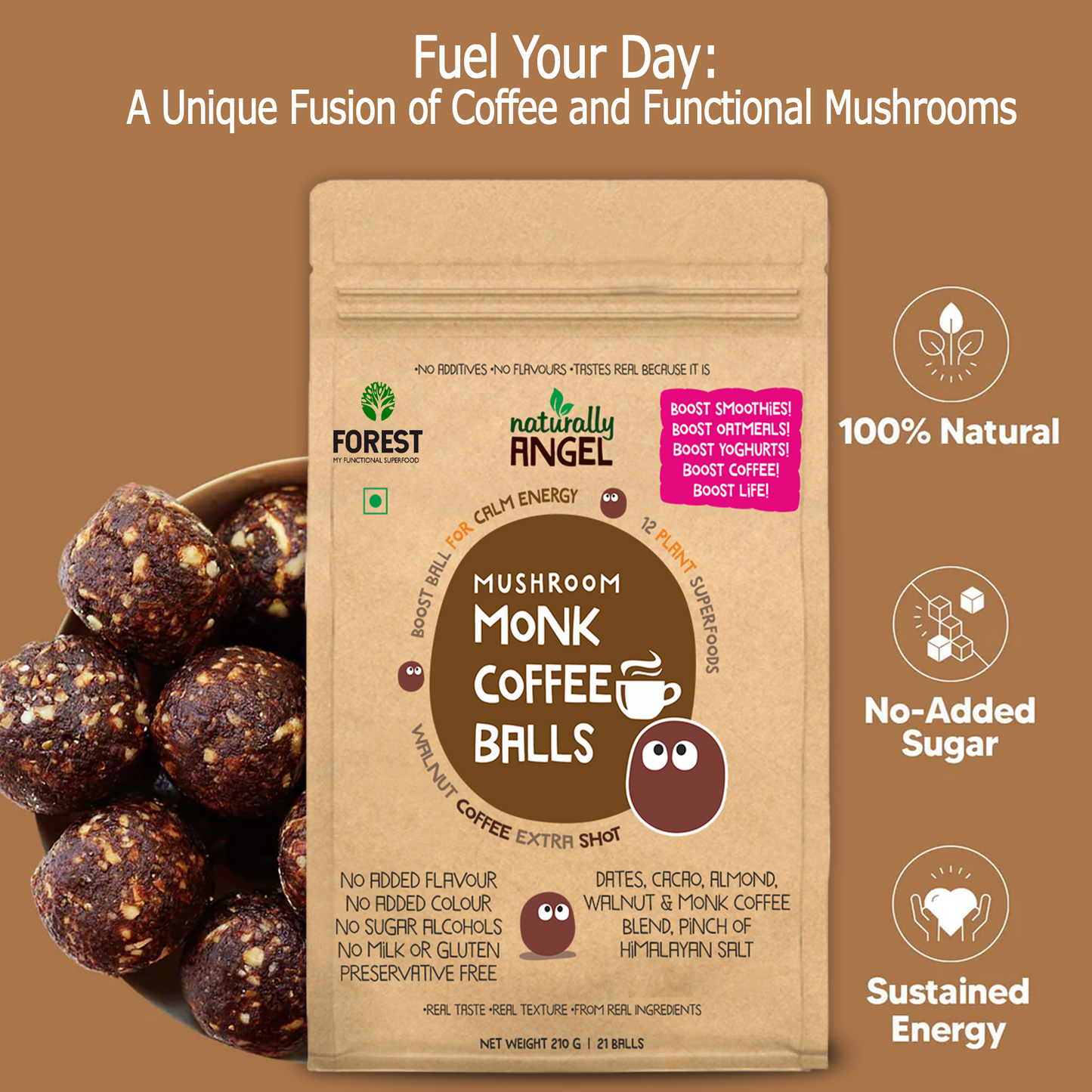 Mushroom Monk Coffee Balls